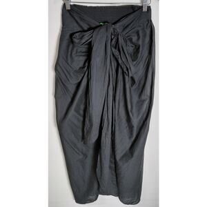 J.CREW Black Cotton Skirt Solid Women Size XS